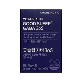 Vital Beauty Good Sleep GABA 365 430mg x 60 tablets / 바이탈뷰티 굿슬립 가바365 430mg x 60정