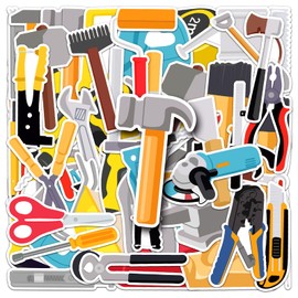 50PCS Tool Stickers,Golf Stickers,Teens Boys and Girls Sticker Pack Vinyl Skateboard Guitar Door Laptop Luggage Car Bike Water Bottle Birthday Party Supplies Stickers