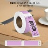 12 x 40 mm Thernal Labels Purple