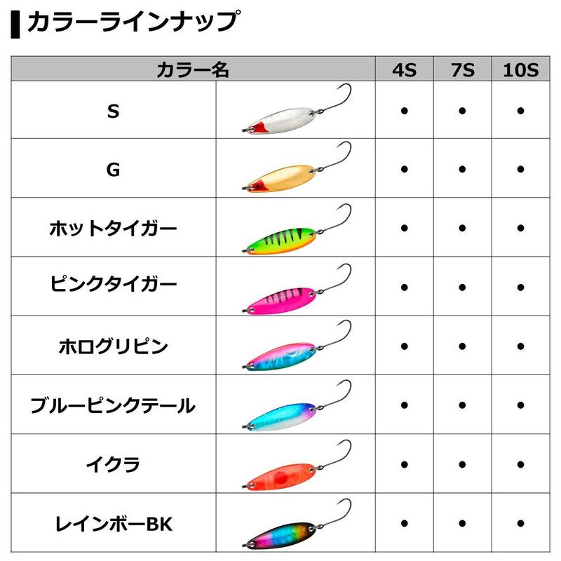 DAIWA Trout Chinook Super Atsu 0.4 oz (10 g) Black