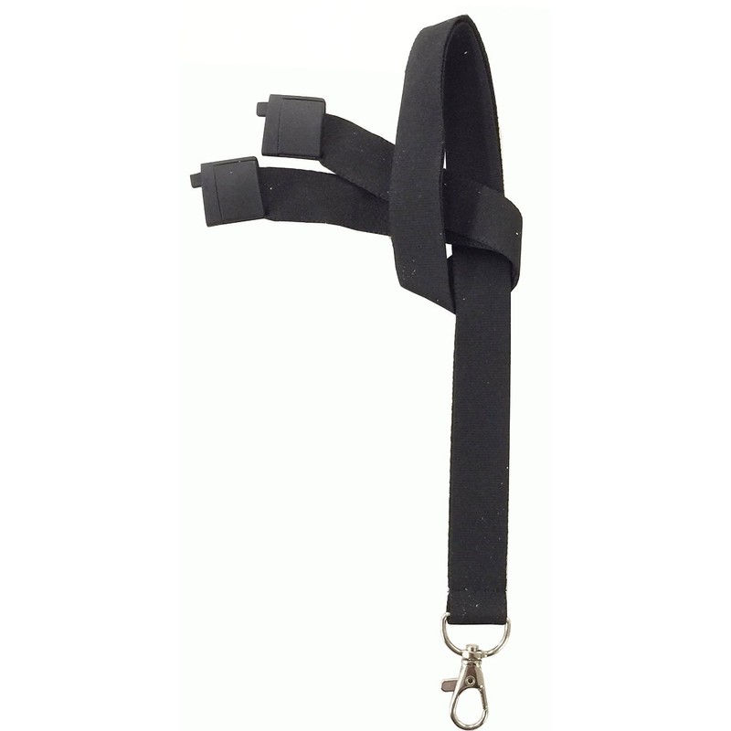 Customcard ltd Black 20mm Lanyard with Breakaway Clip and Single