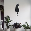 Trend Tick Black Cat Swinging Wall Clock, Cat Clock, Cat