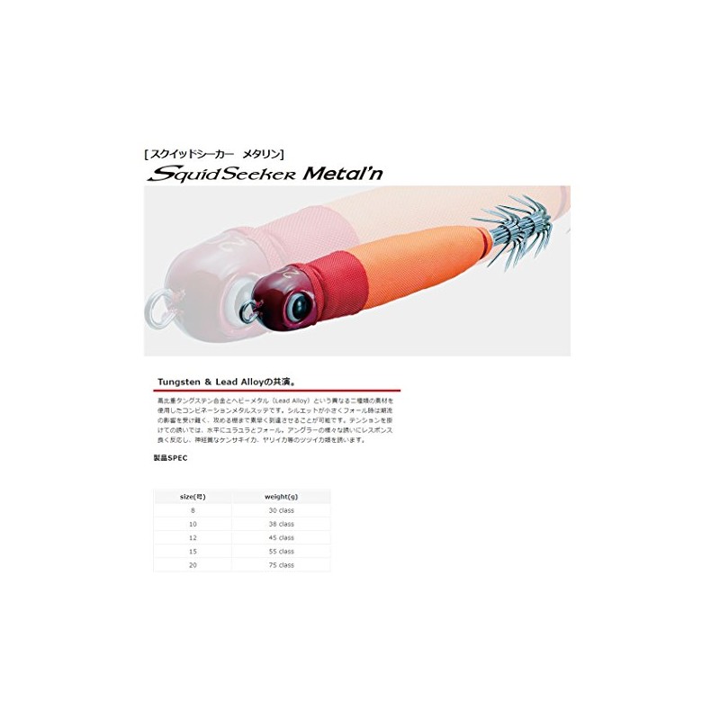 ValleyHill Squid Seeker Metallin #20 #14 Red/Yellow