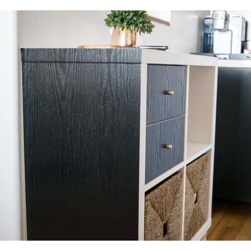 d-c-fix 346-0034-2PK Decorative Self-Adhesive Film, Blackwood, 17" x 78" Roll,