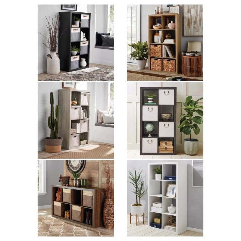 Better Homes and Gardens 8 Cube Storage Organizer, Multiple Finishes