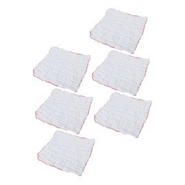 FRCOLOR 6Pcs Cotton Kitchen Cleaning Cloths Ultra Absorbent Muslin Dish Towels for Drying Versatile Use Gentle Surfaces for Daily Cleaning and Spills White