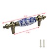 Mcredy Ceramic Pull Handle Cabinet Drawer Pulls Blue and White