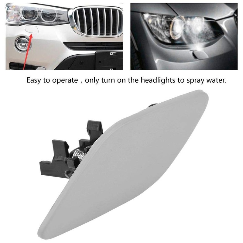 E93 Headlight Washer Front Cover Lamp Flap Bumper Trim for