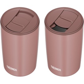 Thermos JDP-401 MBW Vacuum Insulated Tumbler with Lid, 13.5 fl oz (400 ml), Milk Brown