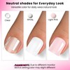 GlimightyX Polygel Toenail Kit, Clear White Pink with Toe Dual
