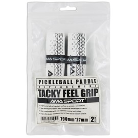 LITIAN AMA Sport Tacky Feel Pickleball Paddle Grip Tape - 2 Pack - Micro-Perforated-Moisture-Wicking Tacky Surface for Comfort - Replacement Grip Wrap for Pickleball Racket Handle