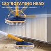BOOMJOY Tub Scrubber with Long Handle, 58" Extendable 3 in