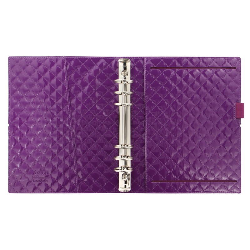 Filofax A5 Domino Luxe purple organiser