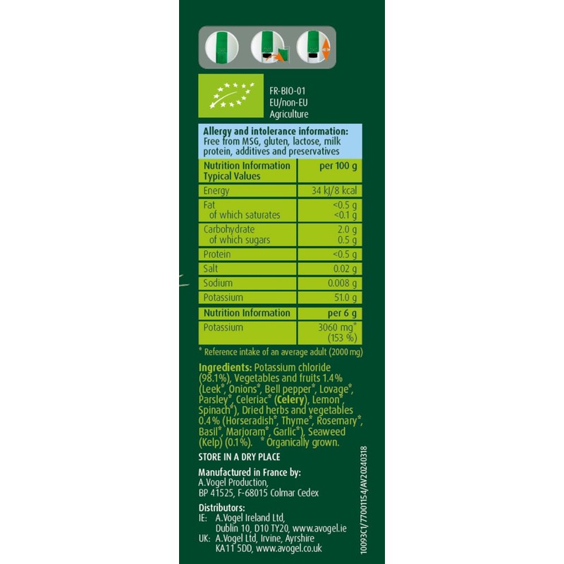 A.Vogel Herbamare® Herb Low Salt | Potassium Chloride Infused With