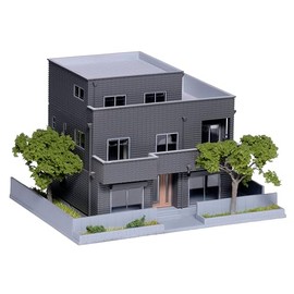 KATO N Gauge 23-405D Two-Family House Dark Gray Diorama Supplies