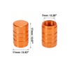 X AUTOHAUX Universal Round Car Tyre Valve Stem Cap Valve