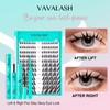 VAVA BEAUTY Winsome DIY Lash Cluster Kit, Lash Bond&Seal, Remover,