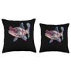 Kuhli Loach With Sunglasses Throw Pillow
