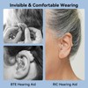 BONATIOZ Rechargeable Hearing Aid for Seniors Adults, 16-Channels Digital Receiver-in-Canal
