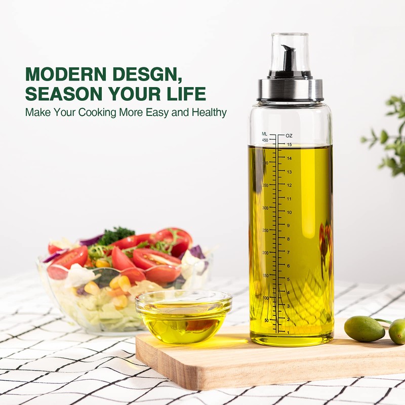 Oil Bottles Oil Dispenser for kitchen 17oz 2 Pack, Oil