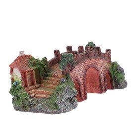 MERRYHAPY Simulation Bridge Aquarium Decoration Premium Resin Fish Tank Decor Lifelike Model for Natural Look for Home Office Fish Tanks Large Random Color