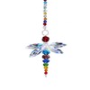 H&D Window Dragonfly Pendant Crystal Suncatcher Fengshui Rainbow Maker