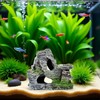 Artificial Moss Rock Aquarium Stone Cave – Resin Fish Tank