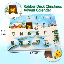 Advent Calendar 2024, Christmas Rubber Ducks Set Rubber Duck Bath Toys 24 Days Countdown Advent Calendar for Toddlers Boys Girls Xmas Baby Shower Party Favors Gifts