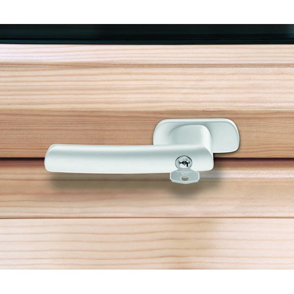 Roto TS2007792 White ASB Handle for Roof Windows R6R8 Wooden Lockable