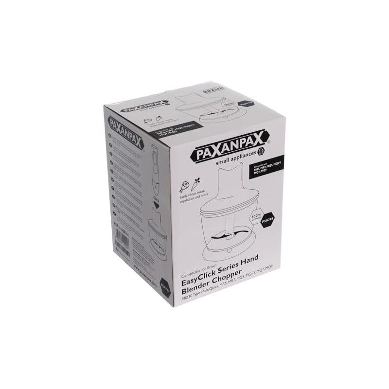 Paxanpax PSA744 500 ml Frullatore a immersione Chopper adatto Braun