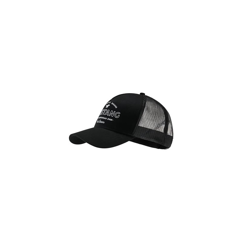 MUSTANG Unisex Cotton Cap with Mesh Base, black