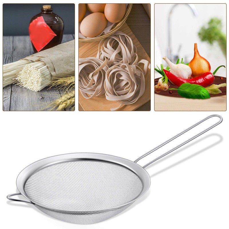 4 Pieces Stainless Steel Funnels with Fine Mesh Strainer, Household