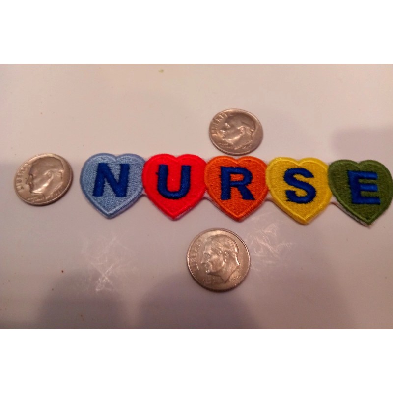 Unbranded NURSE embroidered iron on Patch 3.75" x .75"