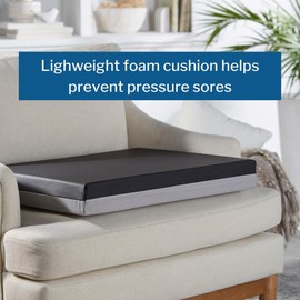 McKesson Foam Seat Cushion for Wheelchairs - Relieves Pressure Sore, 250 lb Weight Capacity, 22 in, 5 Count