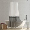 Dynamene Extra Long Fabric Shower Curtain, 84 Inch Long Farmhouse