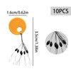 GroveEss 60 PCS Oval Float Stops,Durable Small Rubber Fishing Rigs