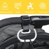 Koprek 2-Pack Heavy Duty Pram Hooks with Leather Strap –