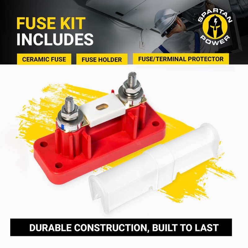 Spartan Power Large ANL Fuse Holder Red