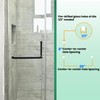 MCOCOD 8" Pull Handle and 20" Towel Bar Set, Glass