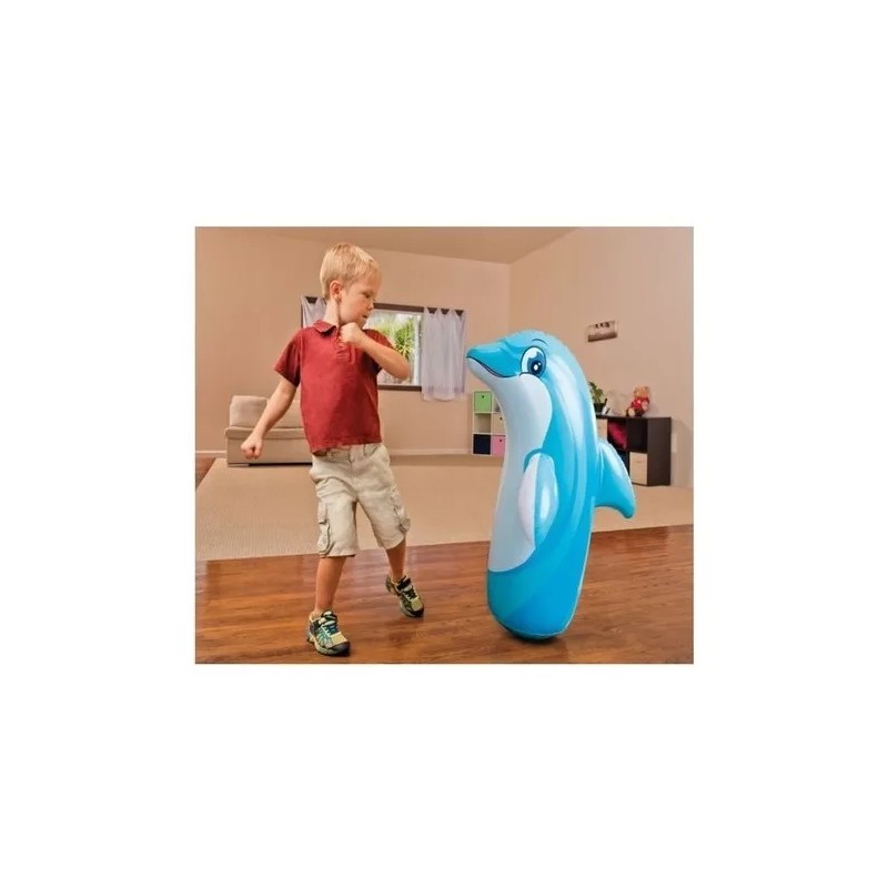 Intex Muñeco Inflable Delfín Punching Bag Intex Para Niño 97x61cm