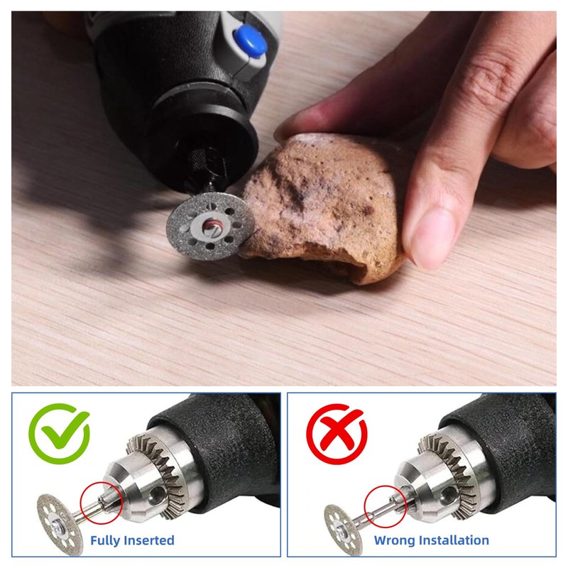 Pack of 20 Diamond Cutting Discs for Dremel Rotary Tool