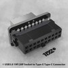 1PZ AU2-M02 USB Front Panel Adapter Vertical USB C Header