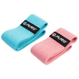 Pure2Improve - Fitness Band Set - Blue & Pink