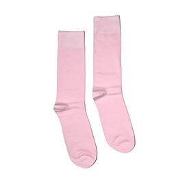 Bop Classy Men's Casual Dress Socks 1 Pair - Solid Colors (Pink (Light Pink))