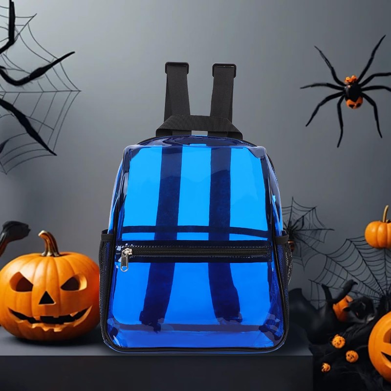 TINYAT Small Clear Backpack Stadium Approved 12x12x6 Transparent Bag See