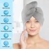 HOMERHYME Hair Towel Wrap, 5 Pack Quick Dry Hair Wrap,