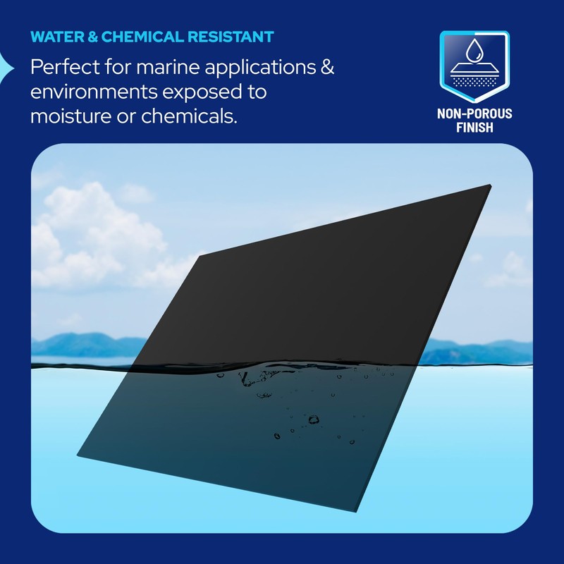 KastLite Black Expanded PVC Moldable Plastic Sheeting - 1/4" Thick