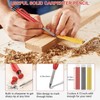 Gegong 3 Pieces Solid Carpenter Pencil with 21 Refill Built-in