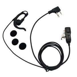 stdgove Ear Clip Wrap Around Earpiece Security Headset Vox Ear Piece 2 Pin Earphone Ptt Mic Headphone for Midland gxt x-tra Xtra Talker gmrs GTX 1000 1000g 1050 gxt1000vp4 Walkie Talkies