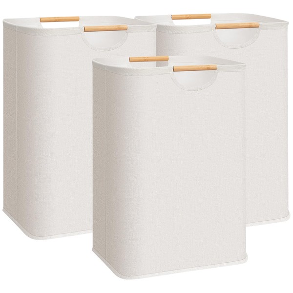 STORAGE MANIAC 3-Pack Large Laundry Hamper, 80L (21.1 Gal) Collapsible